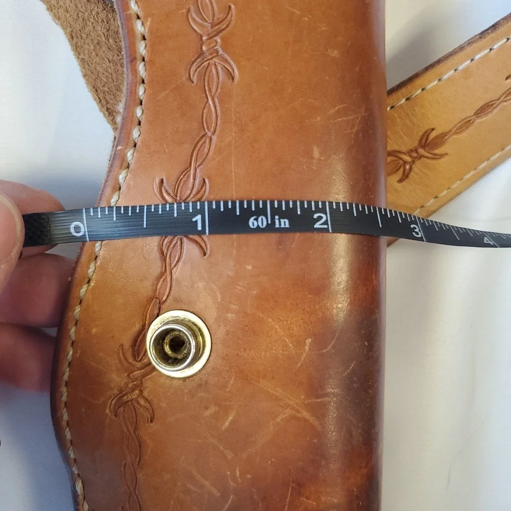 Large Frame Revolver Leather Vertical Shoulder Holster McKenzie‎ Saddlery -READ